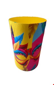 Capa de Cilindro Tecido Sublimado - Carnaval Máscara Tropical G 80X50