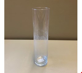 Vaso Cilindro Vidro 8cmD 18cmA 