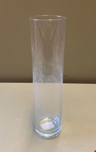 Vaso Cilindro Vidro 8cmD 18cmA 