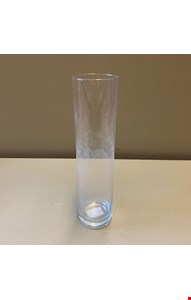 Vaso Cilindro Vidro 8cmD 18cmA 