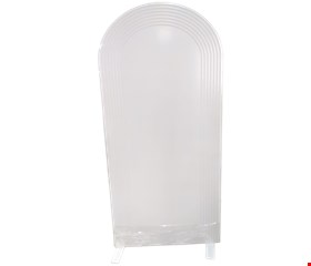 Painel Oval Indiano Liso Branco 2mA 80cmL NV