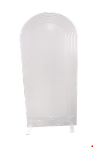 Painel Oval Indiano Liso Branco 2mA 90cmL NV