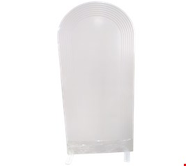Painel Oval Indiano Branco 1,80mA 80cmL NV Painel Oval Indiano Branco 1,80mA 80cmL NV