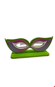 Temático Carnaval - Placa Máscara Verde e Rosa P 