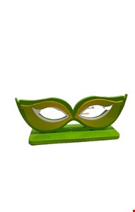 Temático Carnaval - Placa Máscara Verde e Amarelo P