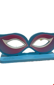 Temático Carnaval - Placa Máscara Azul e Rosa P