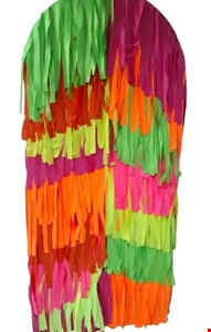 Temático Carnaval - Painel Oval de Franjas Coloridas 1,80cmA