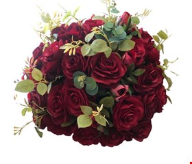 Arranjo Vermelho Rosas E Botões Eucalipto GG 