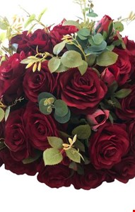 Arranjo Vermelho Rosas E Botões Eucalipto GG 