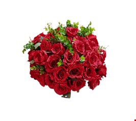 Arranjo Permanente Vermelho com Galhos Verde GG