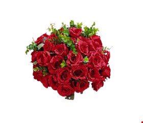 Arranjo Permanente Vermelho com Galhos Verde GG