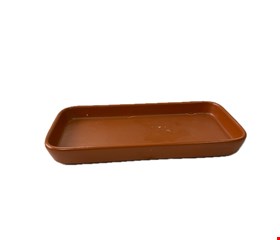 Bandeja Retangular Terracota 25cmC 12cmL