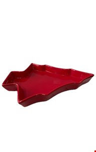 Bandeja Árvore de Natal Vermelha 28cmC 23cmL Bandeja Árvore de Natal Vermelha 28cmC 23cmL