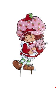 Totem Temático Moranguinho com Gato 70cmA Totem Temático Moranguinho com Gato 70cmA