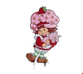 Totem Temático Moranguinho com Gato 70cmA Totem Temático Moranguinho com Gato 70cmA