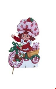 Totem Temático Moranguinho na Bicicleta 63cmA Totem Temático Moranguinho na Bicicleta 63cmA