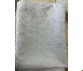 Toalha de mesa Jacquard branco 2,5 X 1,40