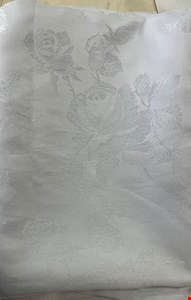 Toalha de mesa Jacquard branco 2,5 X 1,40