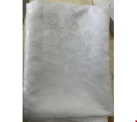 Toalha de mesa Jacquard branco 2,5 X 1,5 Toalha de mesa Jacquard branco 2,5 X 1,5