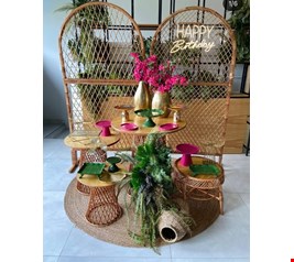 Decoração Adulto - Tropical Verde, Rosa Pink & Dourado II Decoração Adulto - Tropical Verde, Rosa Pink & Dourado II