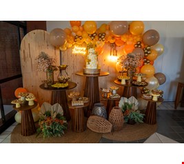 Decoração Adulto - Amarelo, Madeira & Dourado I