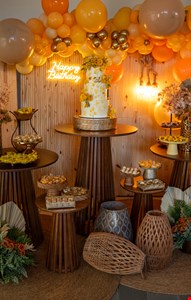 Decoração Adulto - Amarelo, Madeira & Dourado I