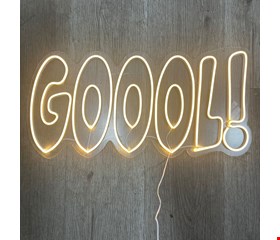 Letreiro em Led - Goool Luz amarela / branco quente 55cmC 