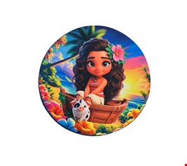 Painel Redondo Tecido Sublimado - Moana 1,50mD