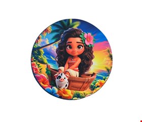 Painel Redondo Tecido Sublimado - Moana 1,50mD