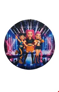 Painel Redondo Tecido Sublimado - Guerreiras do K-Pop 1,50mD