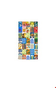 Capa de Painel Vertical Reto - Lambe Lambe Brasilidades Azul 2mA X 1mL 