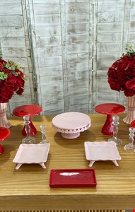 Decoração Adulto - Mesa Rosa e Vermelho I