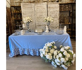 Decoração Infantil - Batizado Prata, Azul & Cristal IV