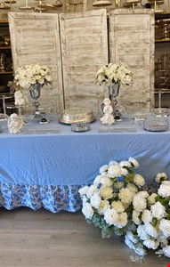 Decoração Infantil - Batizado Prata, Azul & Cristal IV