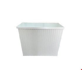 Mesa Desmontável Ripada Branca - 93cmD 81cmA