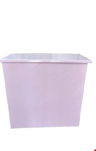 Mesa Desmontável Rosa Listras 85cmL 80cmA - (54683)