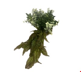 Arranjo Folhagem com Eucalípto e Samambaia caindo GG
