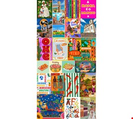 Capa de Painel Vertical Reto - Lambe Lambe Baianidade 2mA X 1mL Capa de Painel Vertical Reto - Lambe Lambe Baianidade 2mA X 1mL