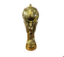 Temático Futebol - Troféu Com Apito Copa Do Mundo Dourado M