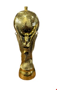 Temático Futebol - Troféu Com Apito Copa Do Mundo Dourado M