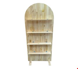 Painel Oval Pinus Com Prateleiras 1,80cmA 80cmL Painel Oval Pinus Com Prateleiras 1,80cmA 80cmL