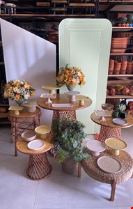 Pacote Decoração Adulto - Tropical Vime Cores Neutras I Pacote Decoração Adulto - Tropical Vime Cores Neutras I