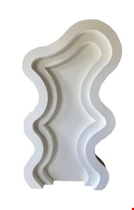 Painel 3D Orgânico Branco 2,10mA 1,10mL