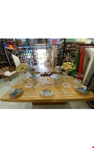 Decoraçao Adulto - Formatura Prata & Cristal de Mesa I