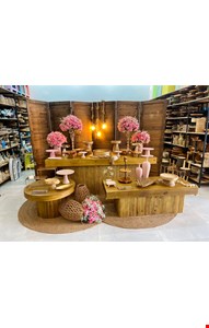 Decoração Adulto - Rosa, Madeira & Dourado I Decoração Adulto - Rosa, Madeira & Dourado I