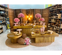 Decoração Adulto - Rosa, Madeira & Dourado I Decoração Adulto - Rosa, Madeira & Dourado I