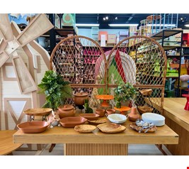 Decoraçao Adulto - Páscoa Mesa Cerâmica e Vime l