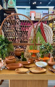 Decoraçao Adulto - Páscoa Mesa Cerâmica e Vime l Decoraçao Adulto - Páscoa Mesa Cerâmica e Vime l