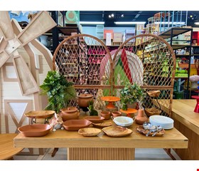 Decoraçao Adulto - Páscoa Mesa Cerâmica e Vime l Decoraçao Adulto - Páscoa Mesa Cerâmica e Vime l