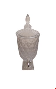 Suqueira de Vidro Detalhe Quadradinho 4,5L 50cmA Suqueira de Vidro Detalhe Quadradinho 4,5L 50cmA